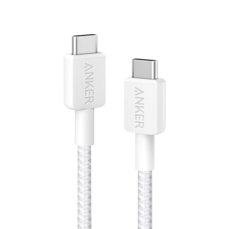 ANKER 322 USB-C to USB-C Cable 3ft Braided White