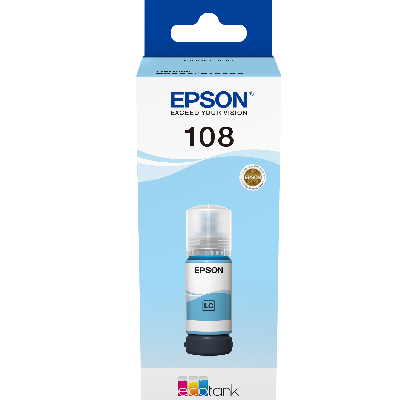 C13T09C24A 108 Cyan Ecotank ink bottle Epson