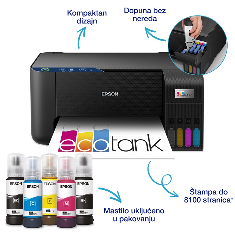 Epson EcoTank MFP L3231 Color A4 štampač