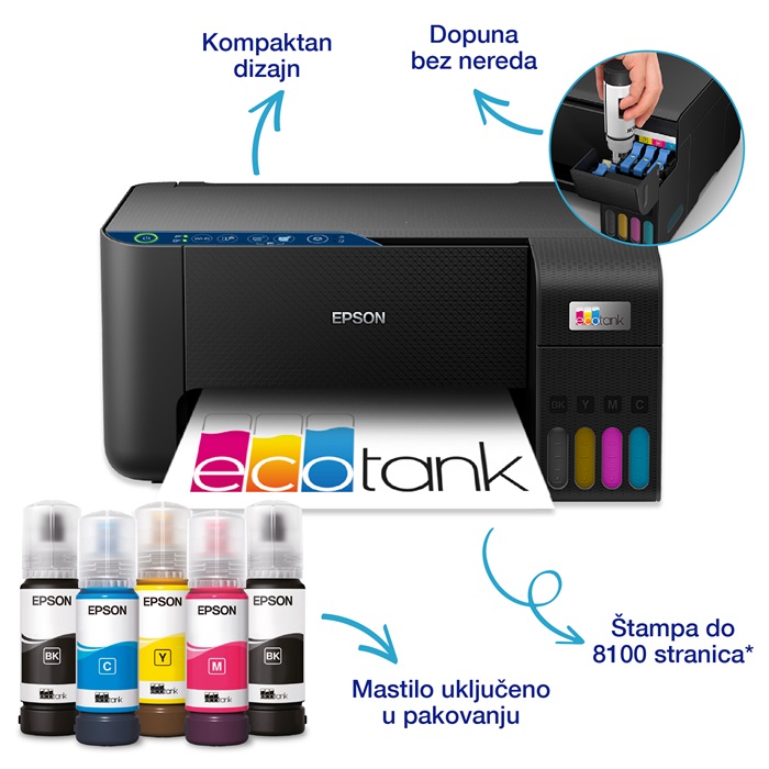 Epson EcoTank MFP L3271 Color A4 štampač